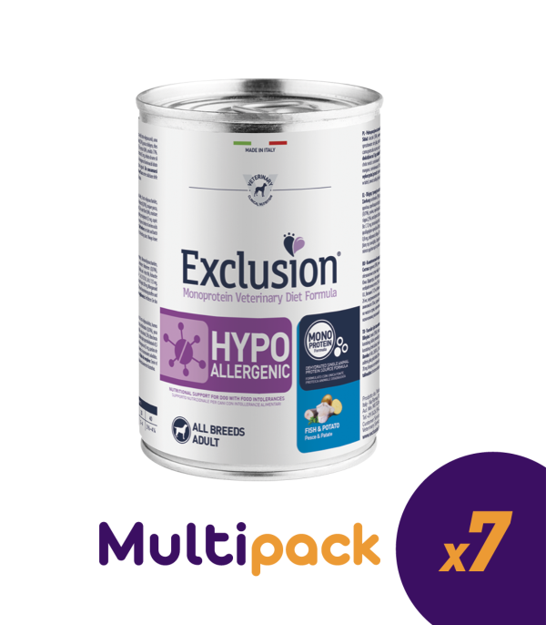 Exclusion Hypoallergenic Adult All Breeds Pesce e Patate