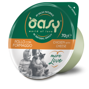 Oasy More Love Green Cup Adult Pollo con Formaggio