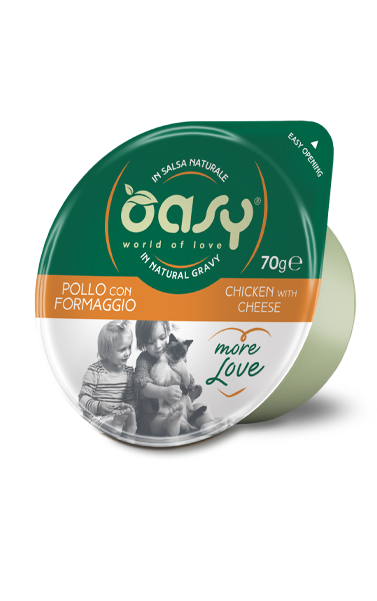 Oasy More Love Green Cup Adult Pollo con Formaggio