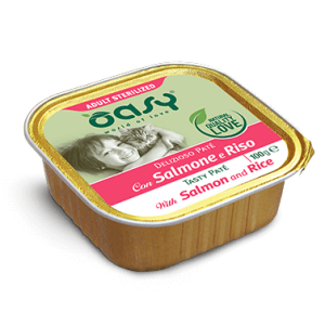 Oasy Delizioso Patè Adult Sterilized con Salmone e Riso