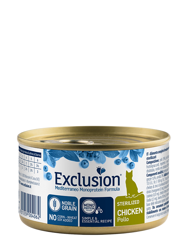 Exclusion Monoprotein Noble Grain Cat Sterilized Pollo Patè