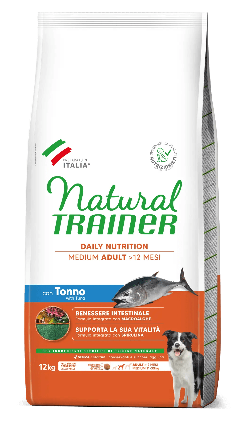 Natural Trainer Adult Medium con Tonno e Riso 
