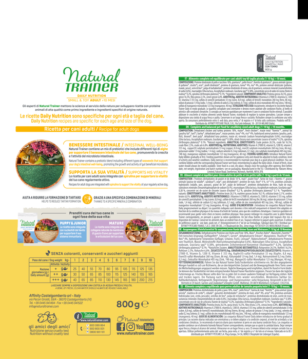 Natural Trainer Adult Small Mini con Tonno e Riso