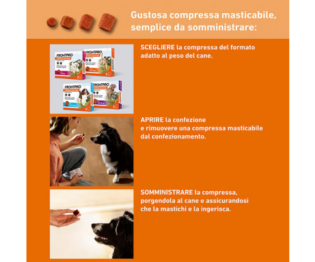 Antiparassitario FrontPro 3 Compresse Masticabili Cani