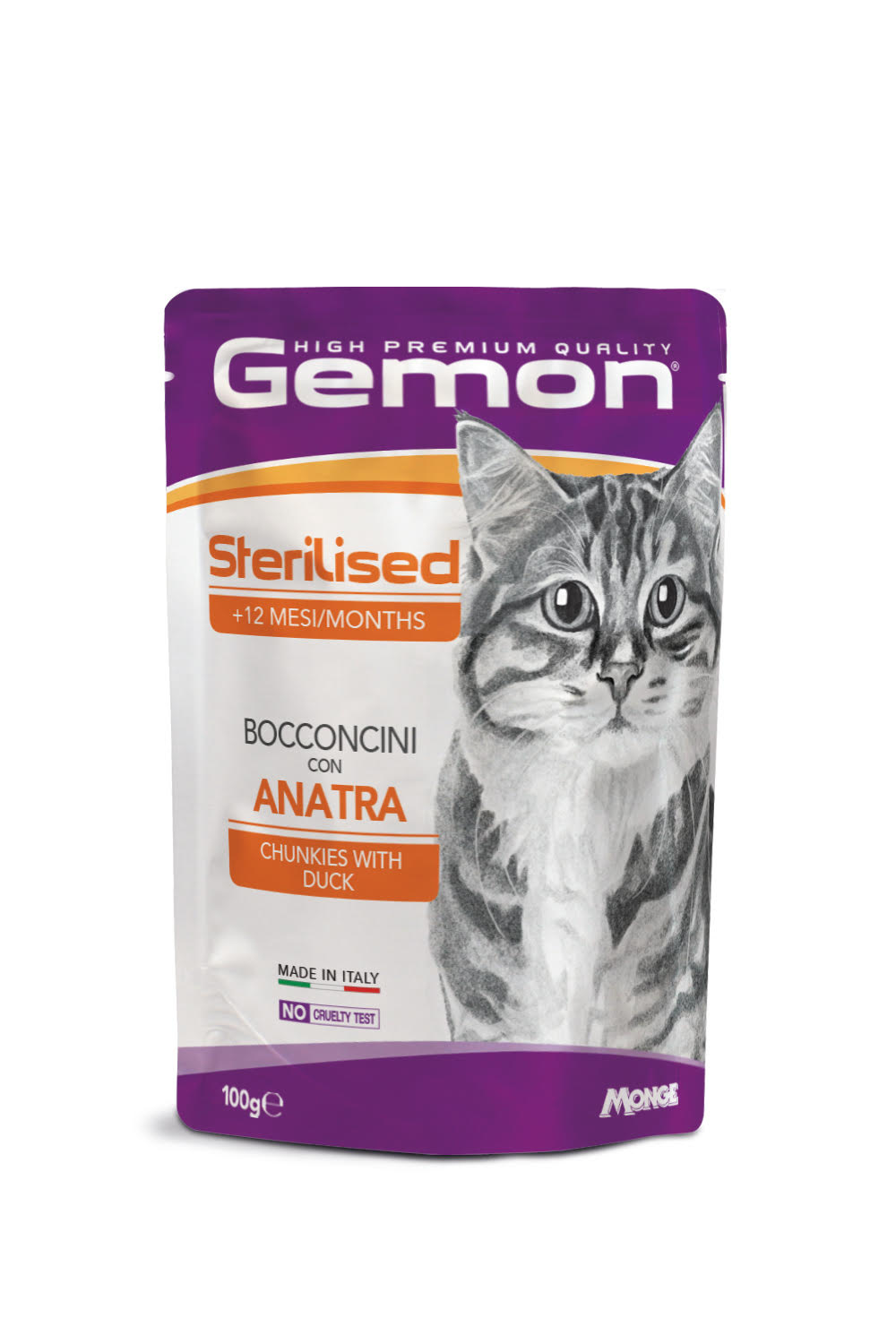 Gemon busta Sterilised con Bocconcini di Anatra