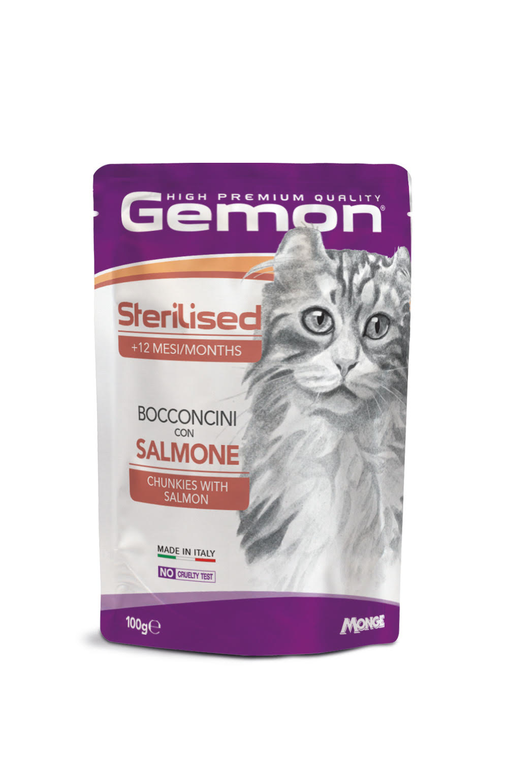 Gemon busta Sterilised con Bocconcini di Salmone