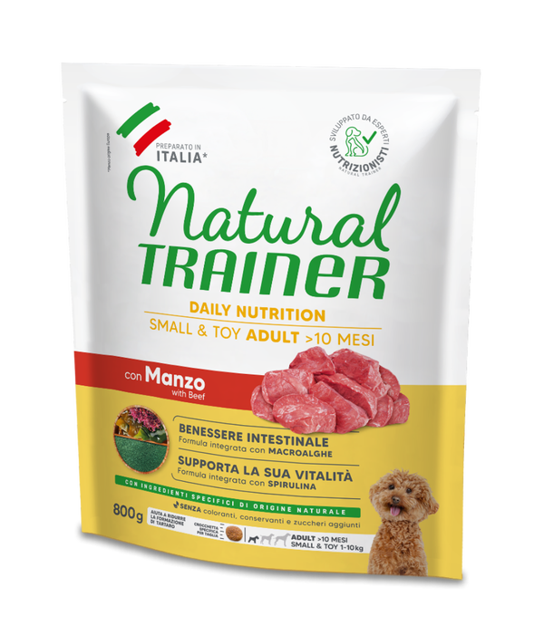 Natural Trainer Adult Small Mini con Manzo e Riso