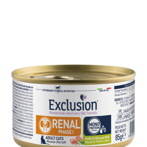 Exclusion Monoprotein Renal - Phase I Cat Adult Maiale, Piselli e Riso Patè