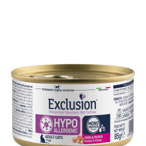 Exclusion Monoprotein Hypoallergenic Cat Adult Maiale e Patate Patè