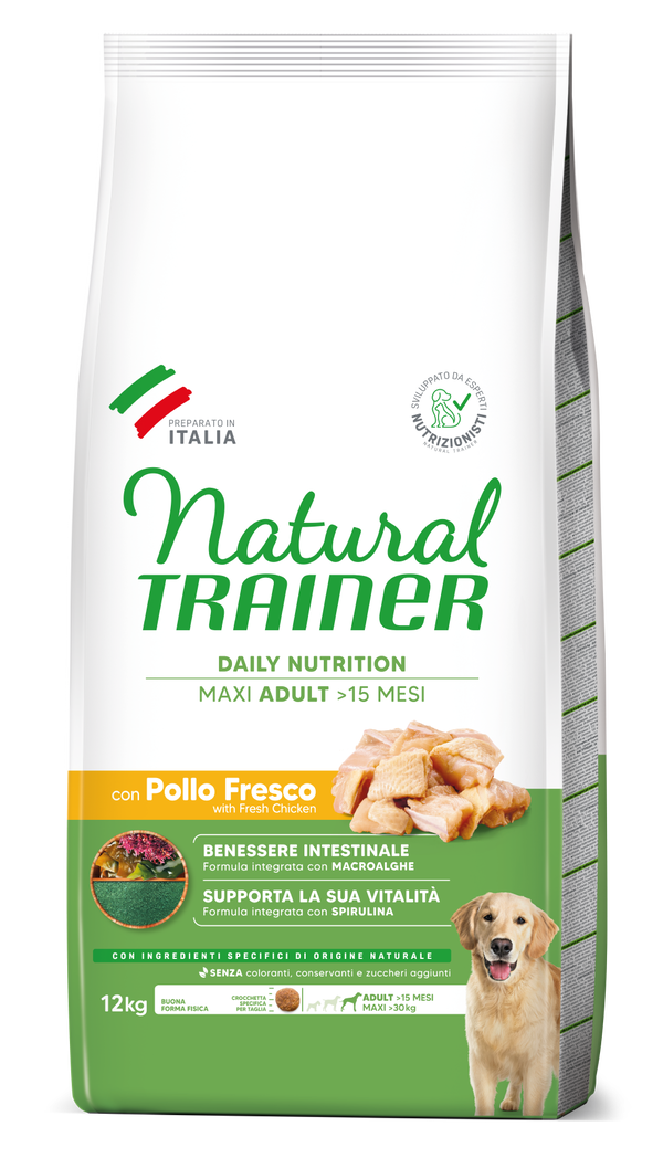 Natural Trainer Adult Maxi con Pollo Fresco e Riso