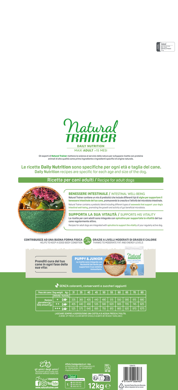 Natural Trainer Adult Maxi con Pollo Fresco e Riso