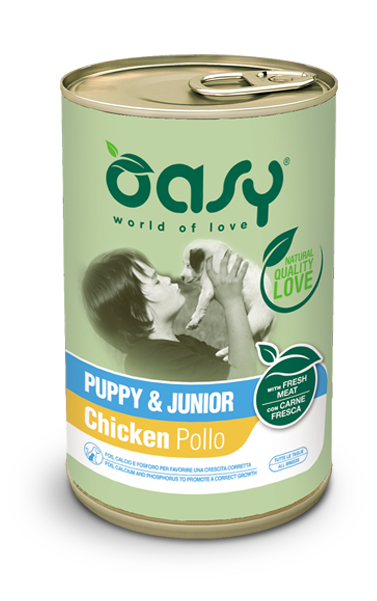 Oasy Paté Puppy e Junior Pollo