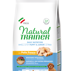 Natural Trainer Puppy e Junior Small Mini con Pollo Fresco e Riso