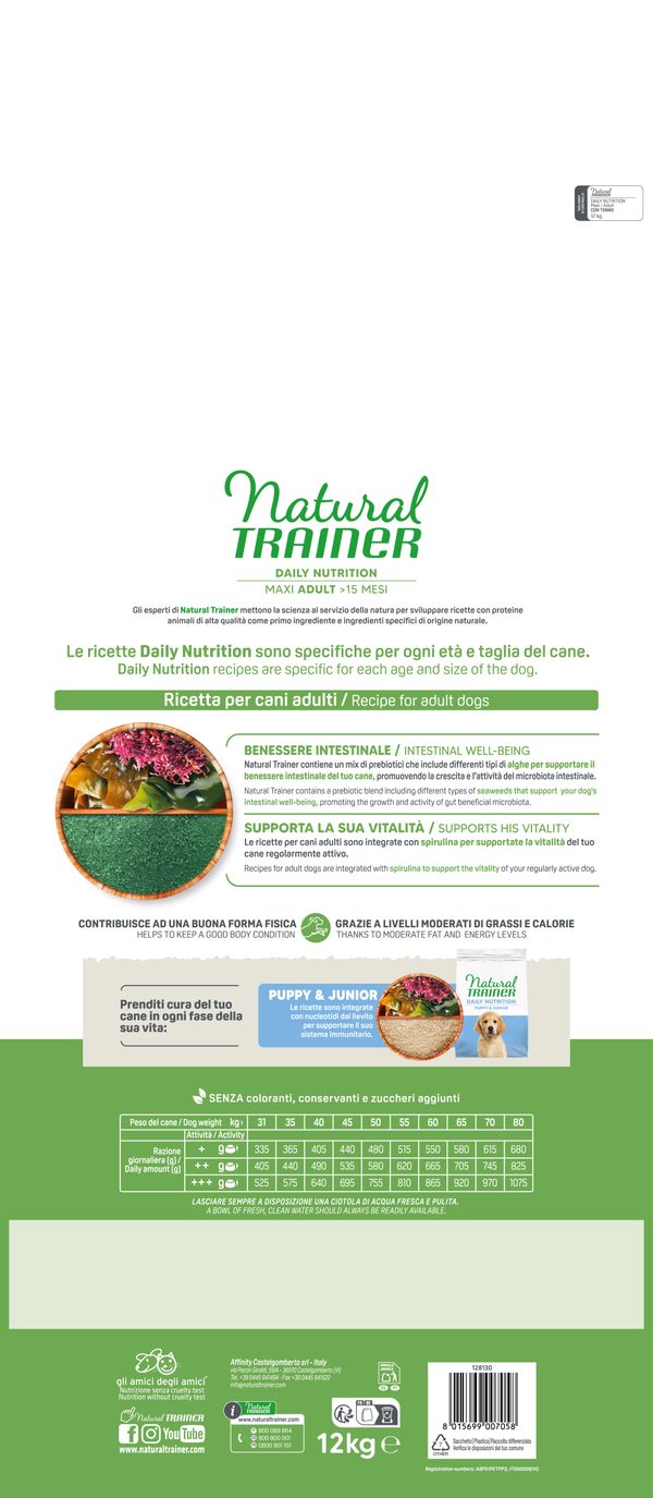 Natural Trainer Adult Maxi con Tonno e Riso