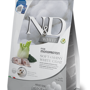 N&D White Dog Adult Medium/Maxi Branzino, Finocchio e Spirulina