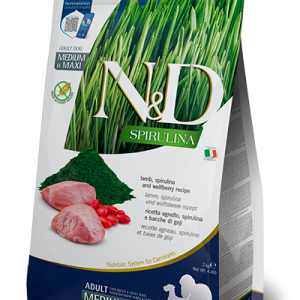 N&D Spirulina Dog Agnello e Goji Adult Medium/Maxi
