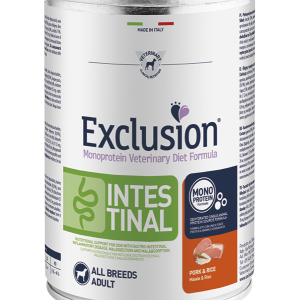 Exclusion Monoprotein Intestinal All Breeds Dog Adult Maiale e Riso Umido