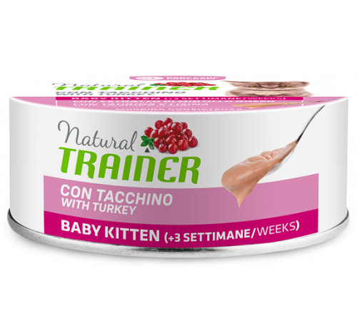 Natural Trainer Cat Wet Baby Kitten (+3 settimane) con Tacchino