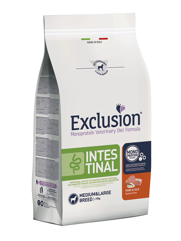 Exclusion Monoprotein Intestinal Medium&Large Breed Adult Maiale e Riso