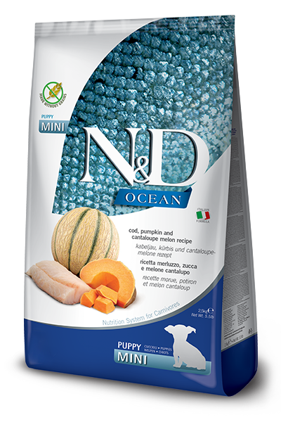 N&D Ocean Puppy Mini Merluzzo, Zucca e Melone Cantalupo