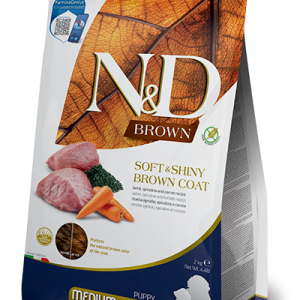 N&D Brown Dog Agnello, Spirulina e Carota Puppy Medium/Maxi