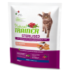 Natural Trainer Cat Dry Adult Sterilised con Salmone e Fibre di Pisello