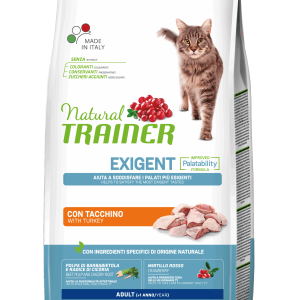 Natural Trainer Cat Dry Adult Exigent con Tacchino