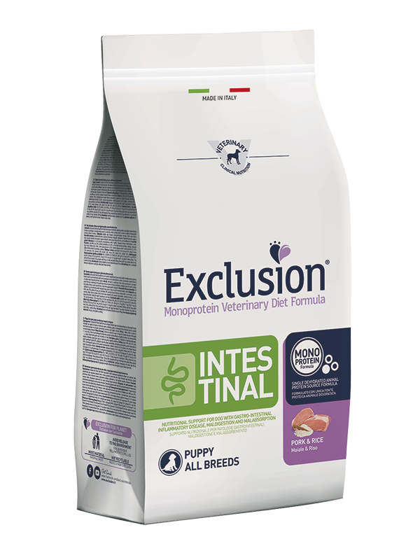 Exclusion Monoprotein Intestinal All Breeds Dog Puppy Maiale e Riso