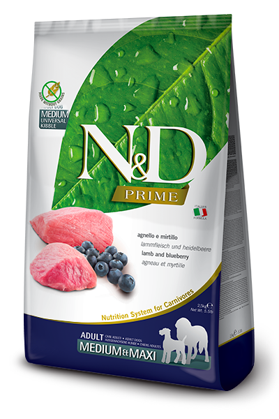 N&D Prime Adult Medium/Maxi Agnello e Mirtillo