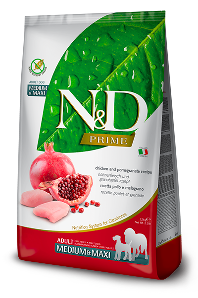 N&D Prime Adult Medium/Maxi Pollo e Melograno
