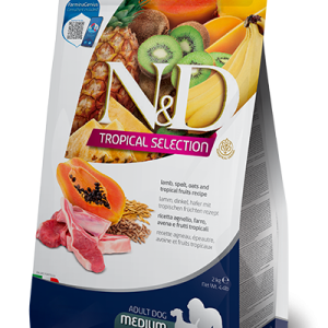 N&D Tropical Selection Adult Medium/Maxi Agnello, Farro, Segale e Frutta Tropicale