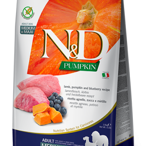 N&D Pumpkin Adult Medium/Maxi Agnello, Zucca e Mirtillo