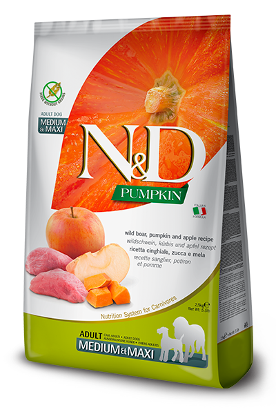 N&D Pumpkin Adult Medium/Maxi Cinghiale, Zucca e Mela