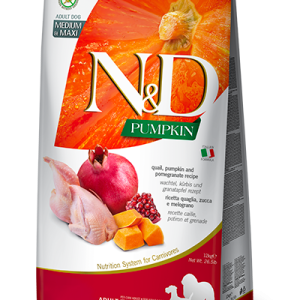 N&D Pumpkin Adult Medium & Maxi Quaglia, Zucca e Melograno