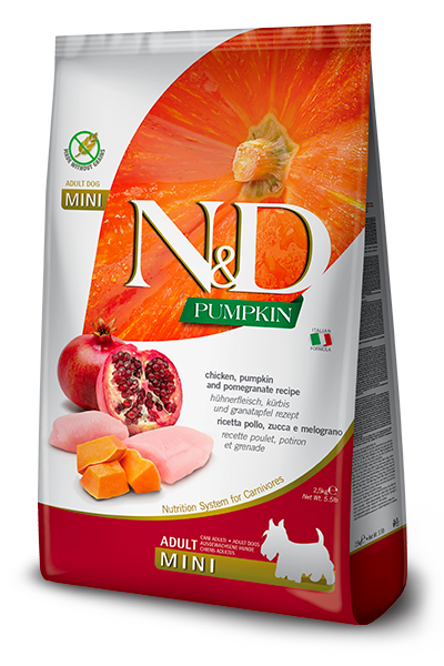 N&D Pumpkin Adult Mini Pollo, Zucca e Melograno