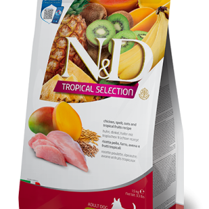 N&D Tropical Selection Adult Mini Pollo, Farro, Segale e Frutta Tropicale