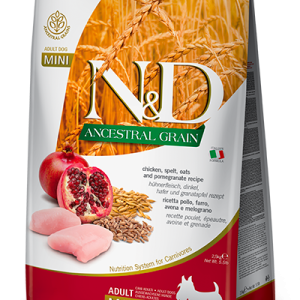 N&D Ancestral Grain Adult Mini Pollo e Melograno