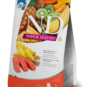 N&D Tropical Selection Adult Mini Salmone, Farro, Segale e Frutta Tropicale