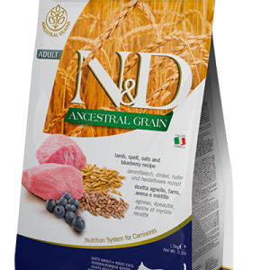 N&D Ancestral Grain Cat Agnello e Mirtillo Adult