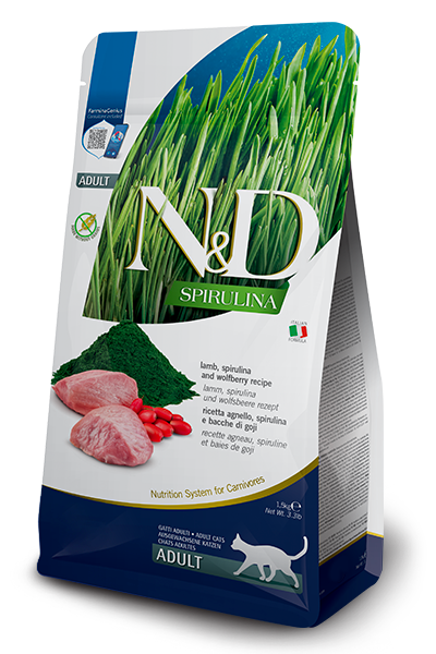 N&D Spirulina Cat Adult Agnello e Goji