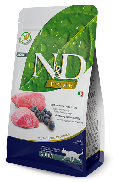 N&D Prime Cat Agnello e Mirtillo Adult