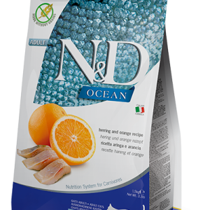 N&D Ocean Cat Aringa e Arancia Adult