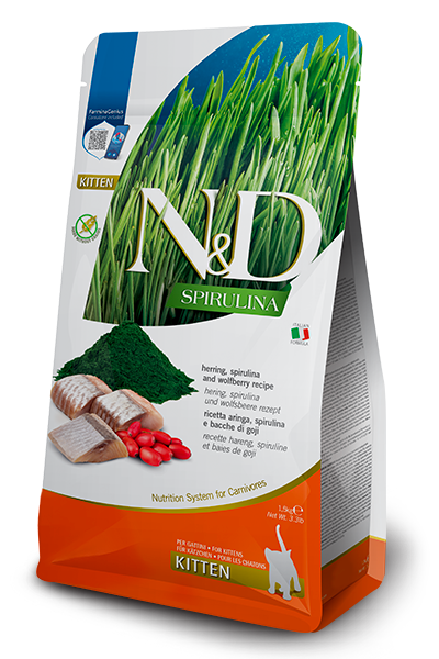 N&D Spirulina Kitten Aringa e Goji