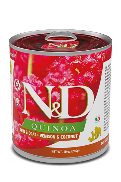 N&D Quinoa Skin & Coat Cervo, Cocco e Curcuma