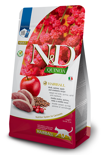 N&D Quinoa Hairball Cat Adult Anatra