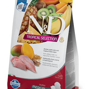 N&D Tropical Selection Puppy Medium/Maxi Pollo, Farro, Segale e Frutta Tropicale