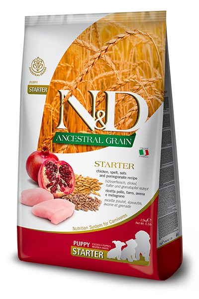 N&D Ancestral Grain Puppy Starter Pollo e Melograno