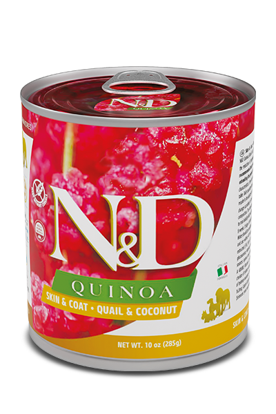 N&D Quinoa Skin & Coat Quaglia, Cocco e Curcuma