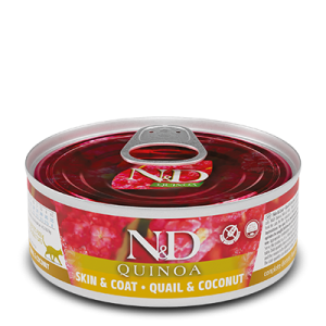 N&D Quinoa Gatto Quaglia e Cocco Skin & Coat