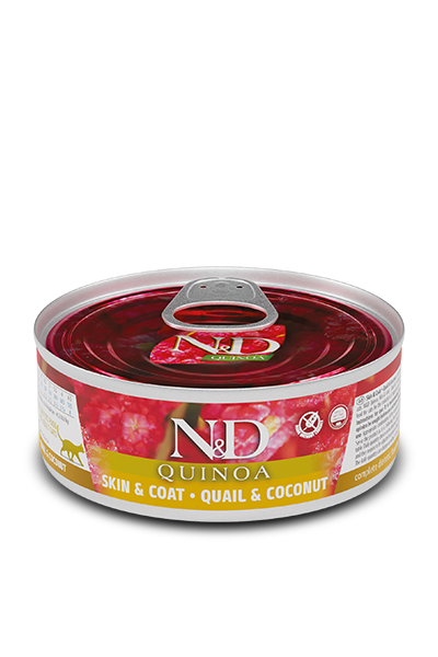 N&D Quinoa Gatto Quaglia e Cocco Skin & Coat